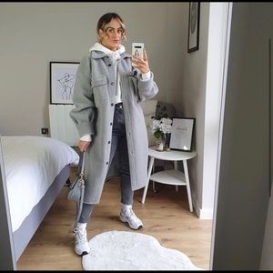 Faux Shearling Shirt Shacket